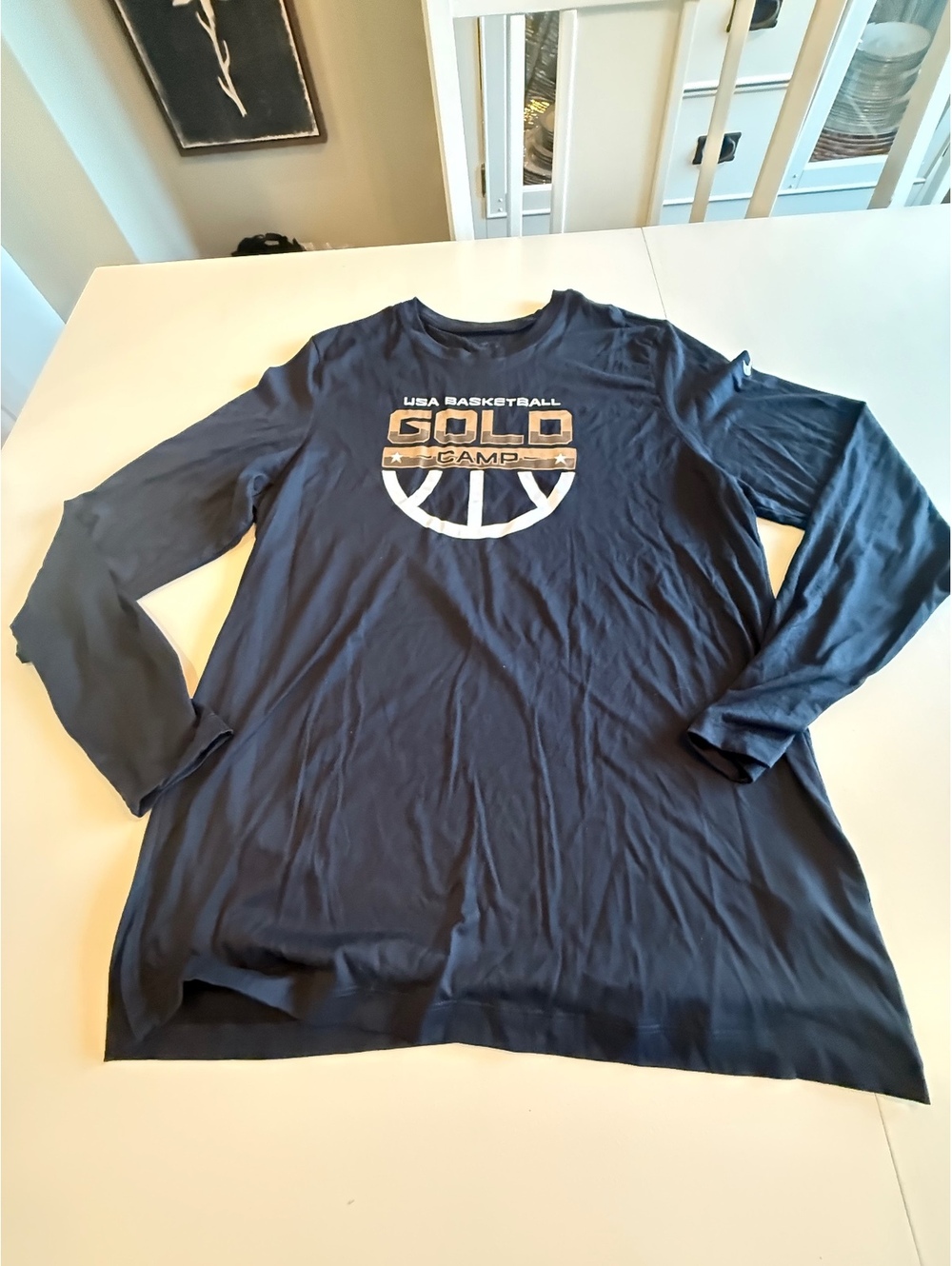Nike USA Basketball Gold Camp Long Sleeve Shirt